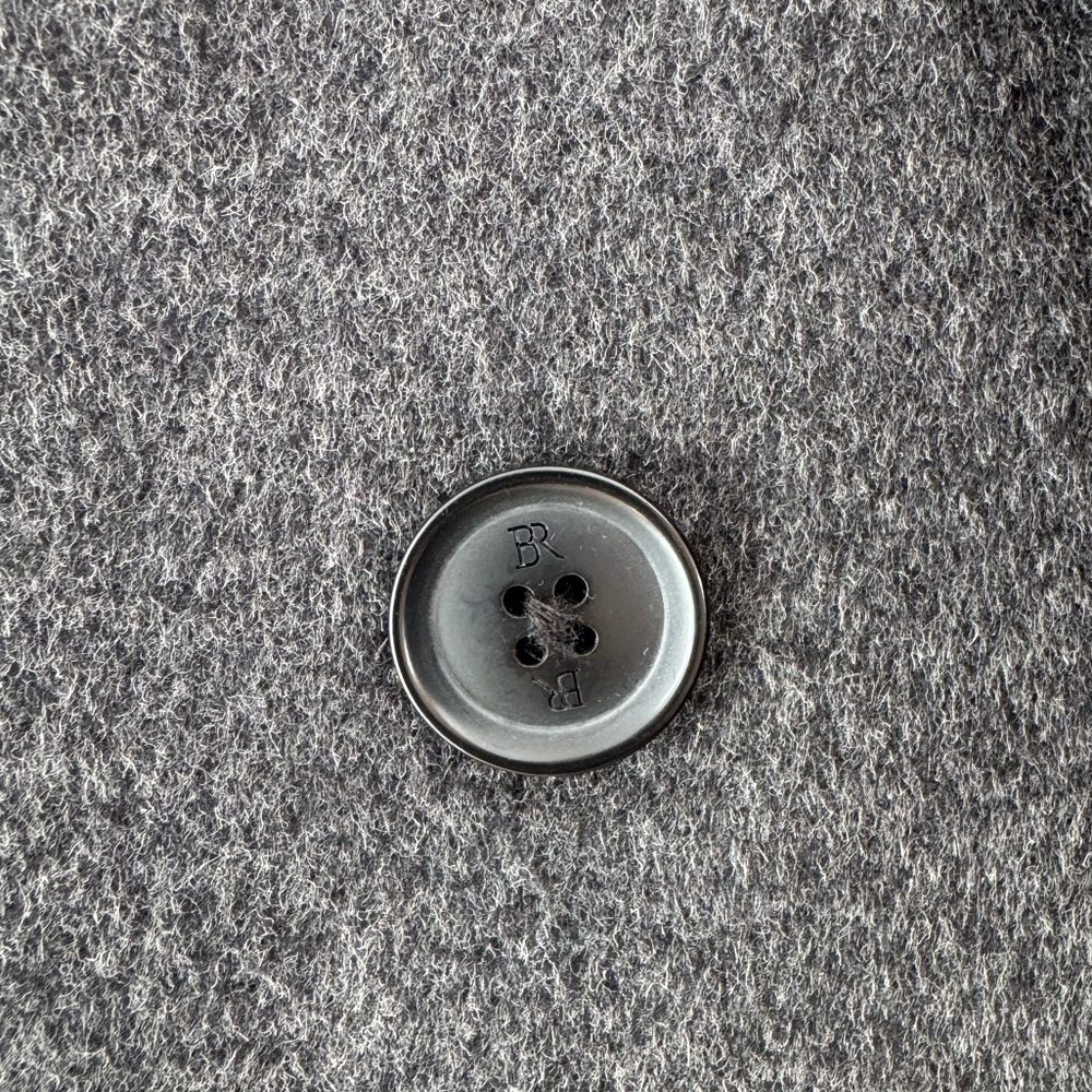 BRAND NEW! Banana Republic Men’s Gray Wool Blend Double Breasted Coat - Picture 4 of 13